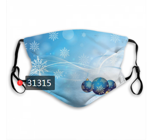 2020 Merry Christmas Dust mask with filter 108->mlb dust mask->Sports Accessory